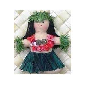  Christmas Ornament Hula Skirt Girl Soft Cloth