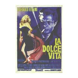  La Dolce Vita Movie Poster, 26.25 x 37.75 (1960)