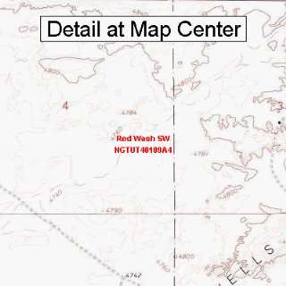   Map   Red Wash SW, Utah (Folded/Waterproof)