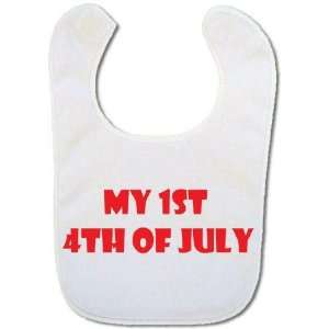  My 1st 4th of July Baby Bib Baby