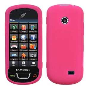 HOT PINK SILICONE SKIN CASE FOR SAMSUNG T528G COVER  