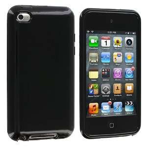 Brand   Black High Gloss TPU Rubber Skin Case Cover New for iPod Touch 