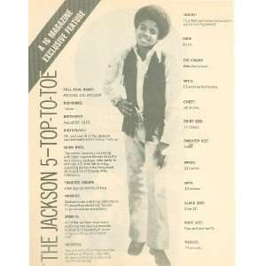  1971 Jackson 5 Michael Jackson Marlon Jermaine Tito 