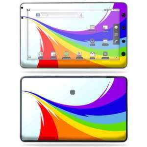   Decal Cover for ViewSonic ViewPad 7 Tablet Rainbow Flood Electronics
