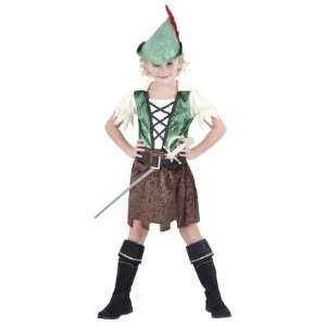  Pams Childrens Robin Hood Girl Fancy Dress Costume 