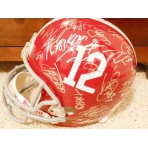  2011 Univ of Alabama team signed full size helmet BCS 