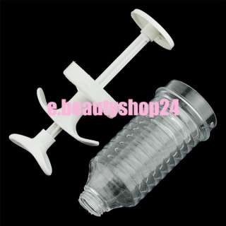 Piston Injector Pastry Cake Decoration Tool With 8 Tips  