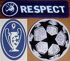 set UCL REAL MADRID (3 Patches) Champions League+Respect​+Trophy 9
