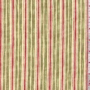   45 Wide Bella Stripe Sage Fabric By The Yard Arts, Crafts & Sewing