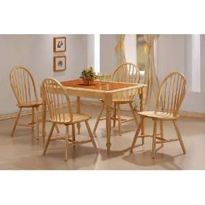  All Natural Terracotta Dinette 5 Piece Dining Set By 