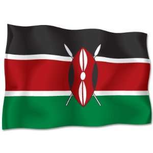 KENYA African Flag car bumper sticker decal 6 x 4