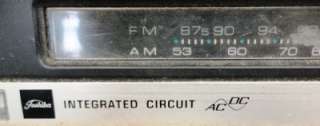 Toshiba Integrated Circuit Radio Model IC 101 AD DC Portable Radio w 