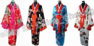 Japanese Womens Belle Beautiful Kimono Dress Robe  