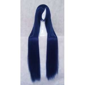   Anime Costume Party Cosplay Wig Dark Blue 100 cm Toys & Games