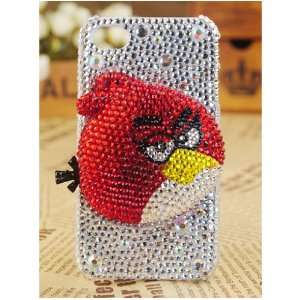 Apple Iphone4s 4g At&t Verizon Angry Birds Vanity Mirror Crystal Back 