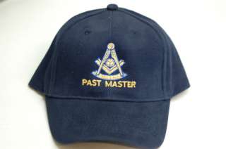 Masonic Hat Black w/ Past Master Logo  NEW  