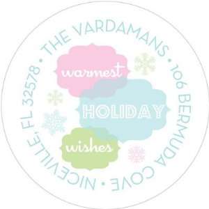   Address Labels (Warmest Holiday Wishes Pastel)