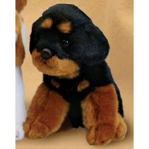  Rottweiler Sitting Puppy Fuzzy Town Plush Toys & Games