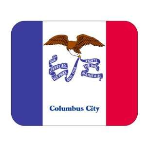  US State Flag   Columbus City, Iowa (IA) Mouse Pad 