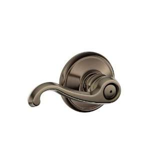  Schlage F40CLT620 F Series Antique Pewter Privacy Leverset 