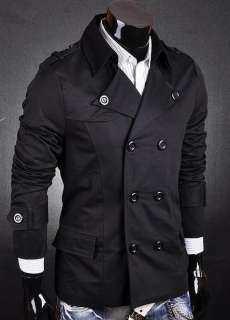VVW Mens Military Designer Slim Jacket Blazer Coat Stylish S M L XL 