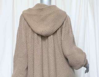 STELLA MCCARTNEY Knit Hoodie Sweater Coat Jacket 40  