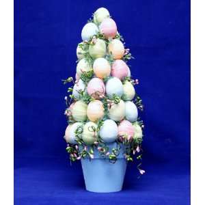  Easter Topiary Glitter Eggs