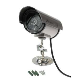 Dummy Fake CCD CCTV Security Camera w Red LED Light NEW  
