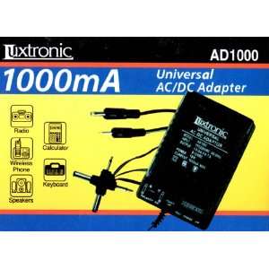  Luxtronic 1000mA Universal AC/DC Adapter Electronics
