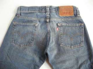 Vintage Young Mens Levis 511 Slim Skinny Indigo Denim Blue Jeans 29 