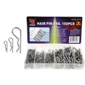  BR Tools Hair Cotter Pin Assorted 6 Sizes   150 Pieces 
