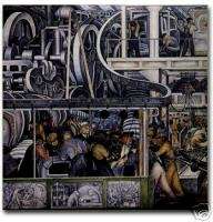 Diego Rivera Mural Ceramic Art Tile Detroit Industry S  