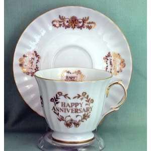  Happy Anniversary Cup and Saucer
