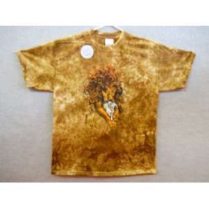 Christian T Shirt the Lion and the Lamb By Wise Dyes  