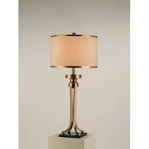 Currey and Company 6977 1 Light Journey Table Lamp, Antique Brass 
