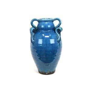  UTC 76049 Turquoise Ceramic Vase with Tuscany Accent