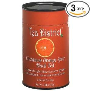 Tea District Cinnamon Orange Spice Black Tea, 36 Count, 2.54 Ounce 
