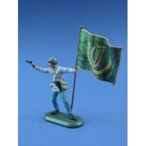  Britains Deetail Confederate Toy Soldiers 8th Alabama Flag 