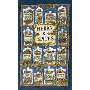  Herbs & Spices Linen Tea Towel