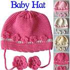   Beanie crochet Hat cute girls lace cap 0 6 months Newborn hat cap