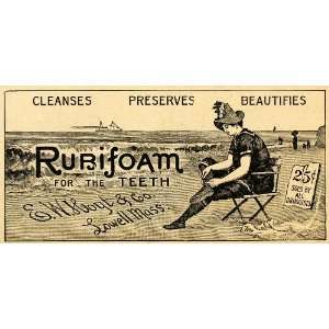  1891 Ad Beach Clothing Rubifoam Teeth E W Hoyt Company 