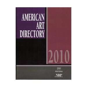  The American Art Directory 2010 (9780872177642) National 