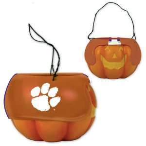  BSS   Clemson Tigers NCAA Halloween Pumpkin Candy Bucket 