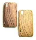 Wood Look Fabric Coated Hard case for LG Optimus Black Skype P970