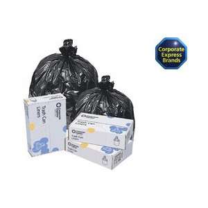  Black Recycled Waste Can Liners, 40x46, 1.8mil, 100 