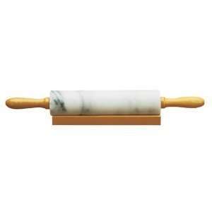 NEW Kitchen Baking Fox Run Marble Rolling Pin and Base  