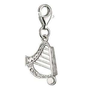  Sterling Silver Harp and Lobster Catch   Made in Ireland Jewelry