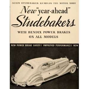 1934 Ad Studebaker Automobile Dictator Commander Cars   Original Print 