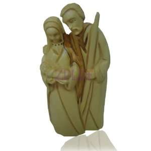 12cm Large Holy Family Olive Wood Figure