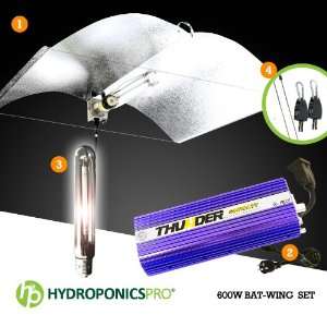   Premium Grow Kit HPS+MH Bulbs Adjustable Batwing Patio, Lawn & Garden